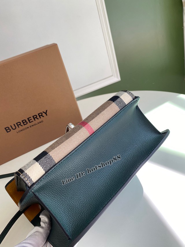 Burberry專櫃新款格紋斜背包 巴寶莉女士斜挎肩背包 yxb1128